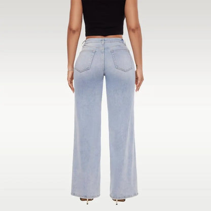 BootyLift™ Mid-Low Rise Stretch Wide-Leg Jeans
