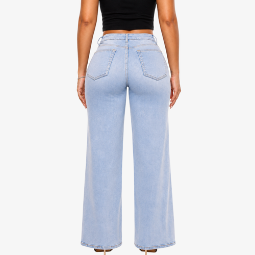 BootyLift™ BBL Mid-Low Rise Stretch Wide-Leg Jeans