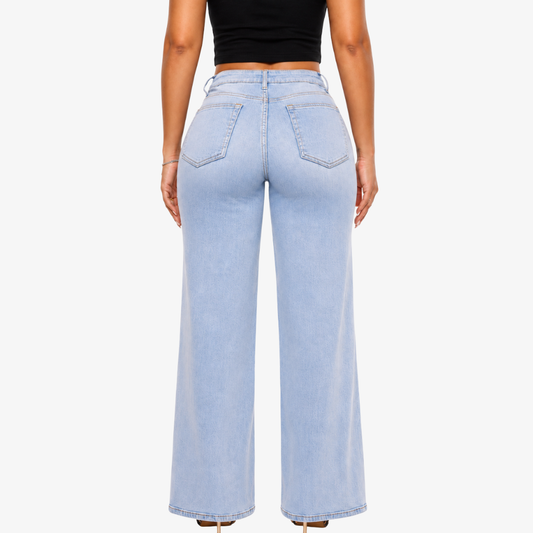 BootyLift™ BBL Mid-Low Rise Stretch Wide-Leg Jeans