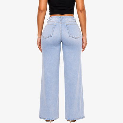 BootyLift™ BBL Mid-Low Rise Stretch Wide-Leg Jeans