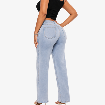 BootyLift™ BBL Mid-Low Rise Stretch Wide-Leg Jeans